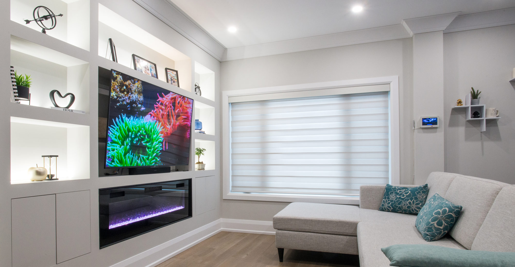 electric zebra blinds